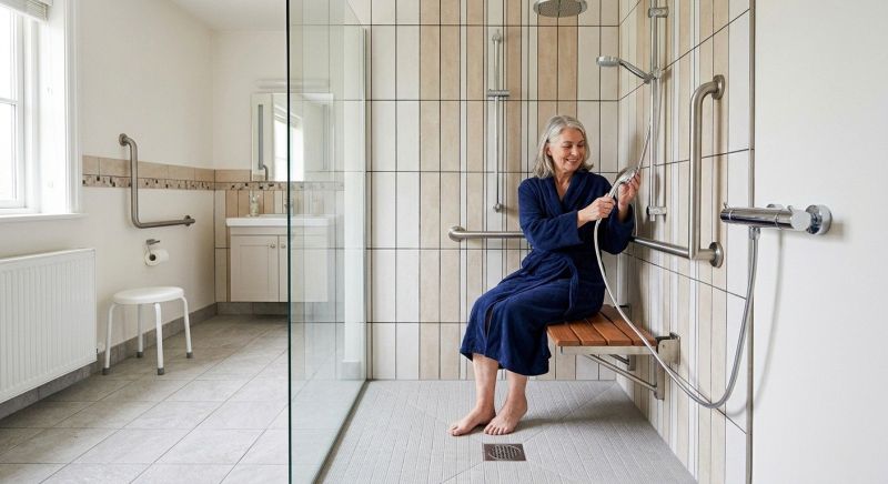 Accessible Shower Construction in South Portland, ME