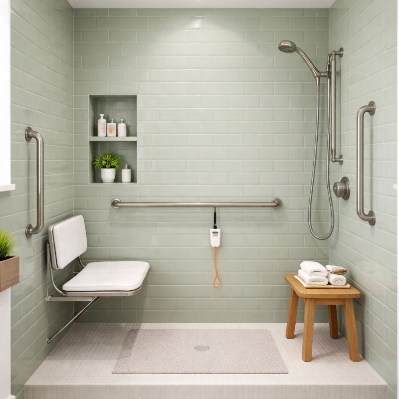 Elderly Shower Installation in South Portland, ME